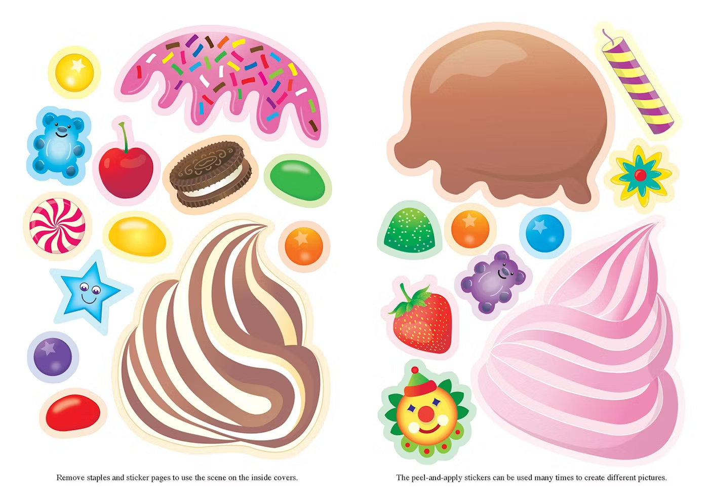 Build Your Own Ice Cream Cone Sticker Activity Book  by Dover Publications