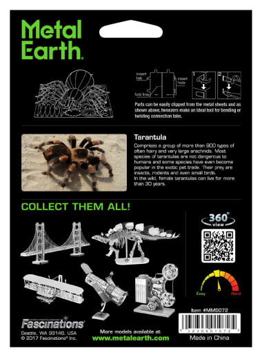 Metal Earth Tarantula by Fascinations