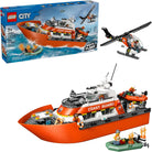 City Coast Guard Rescue Boat & Helicopter by Lego