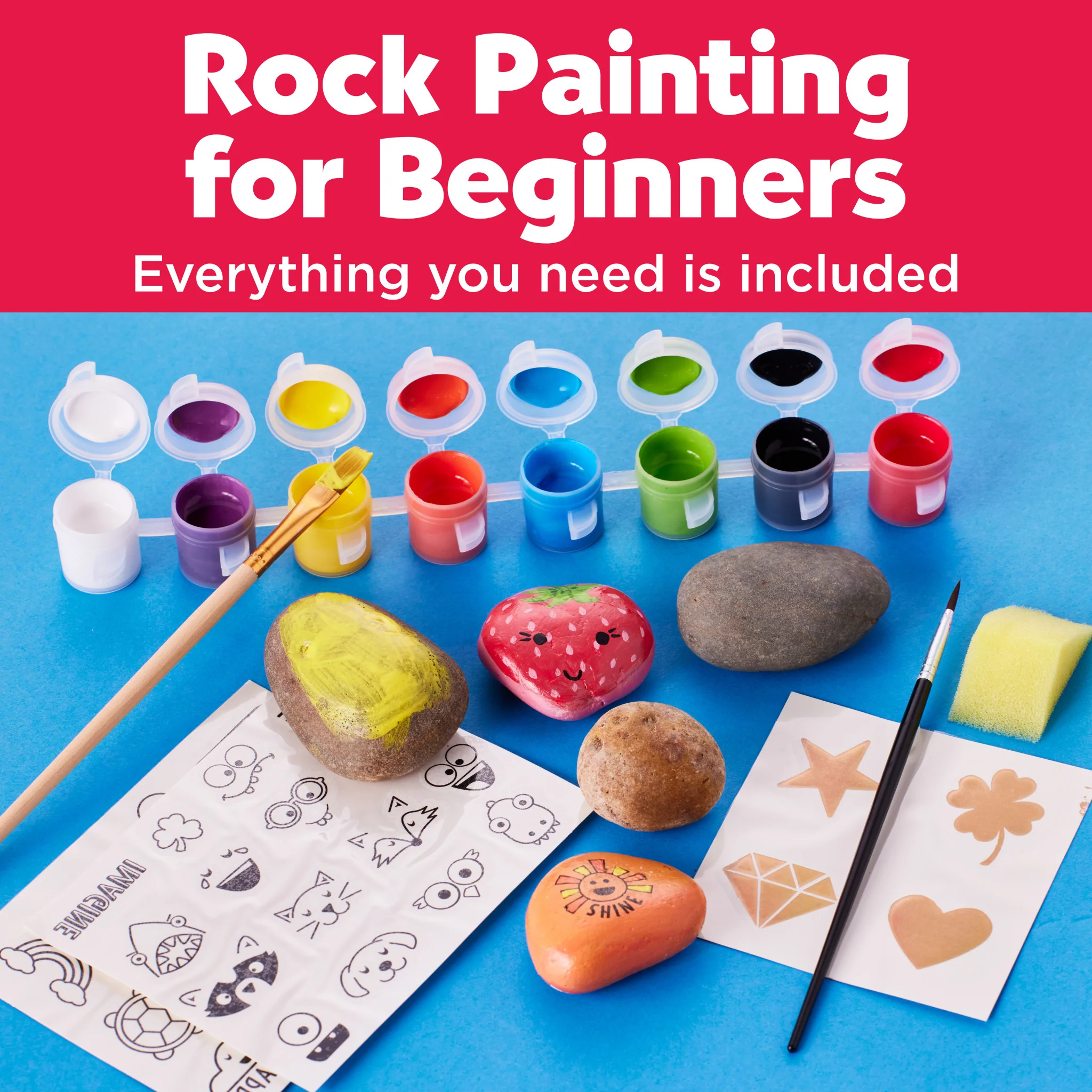 Hide and Seek Rock Painting  by Creativity for Kids