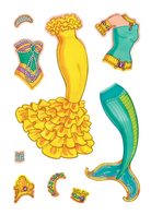 Glitter Mermaid Sticker Paper Doll by Dover Publications