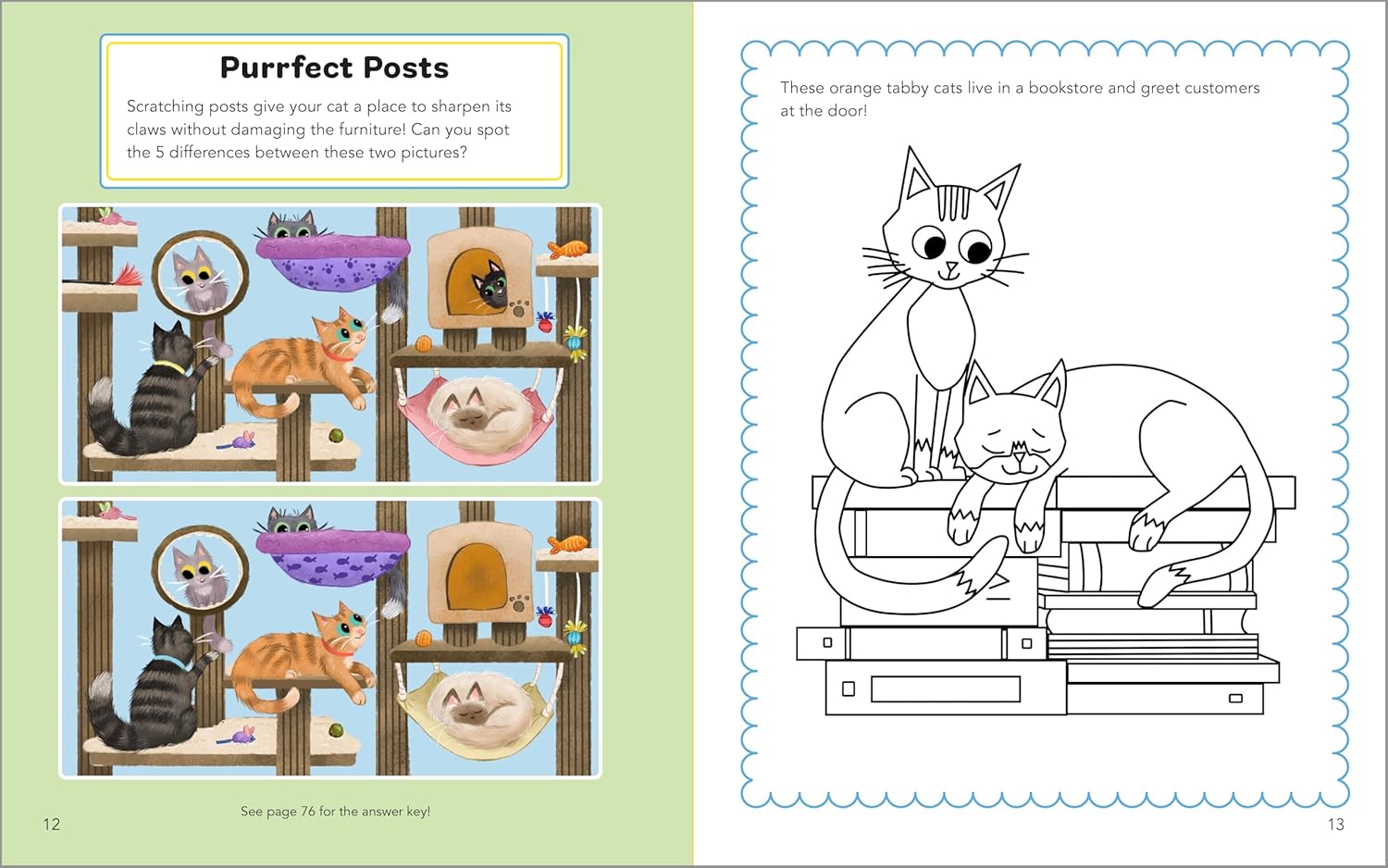 Cute Cats Activity Book for Kids by Sourcebooks