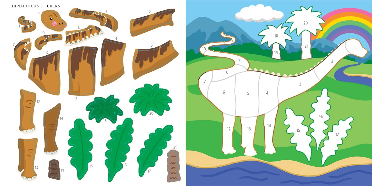 My First Color-by-Sticker Book - Dinosaurs by Peter Pauper Press
