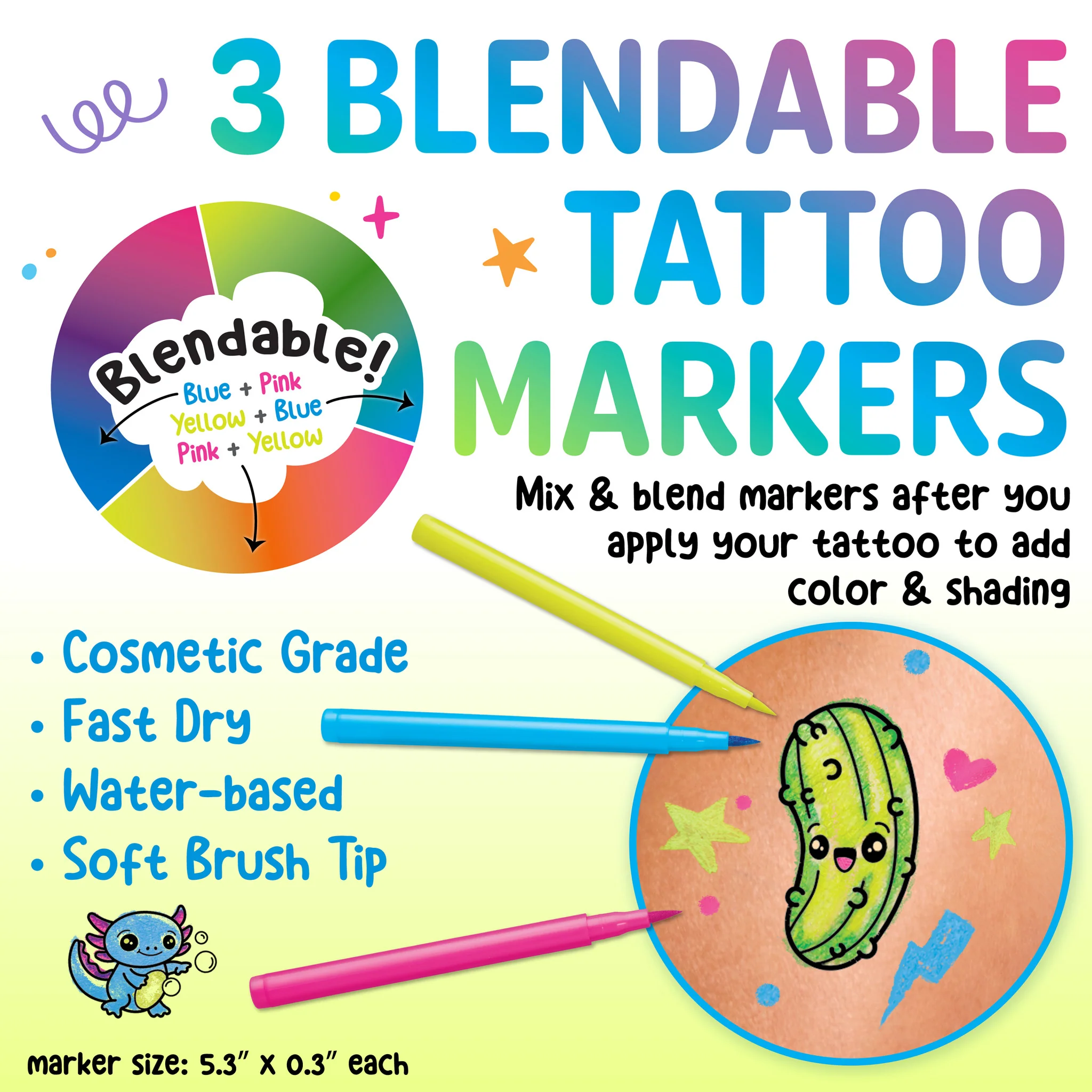 Color In Neon Tattoos by Creativity for Kids