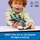 City Jet vs. Car by Lego