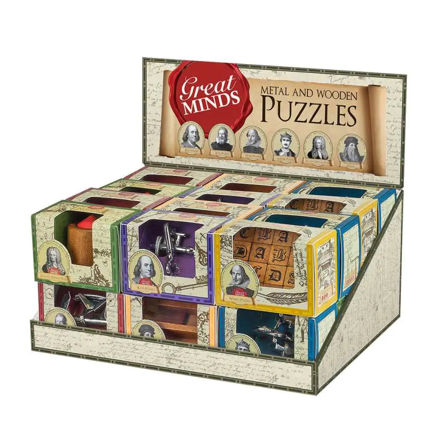 Metal & Wooden Great Minds Puzzles  by Professor Puzzle