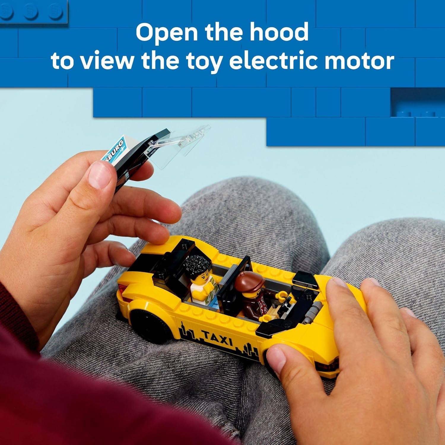 City Yellow Taxi Car by Lego