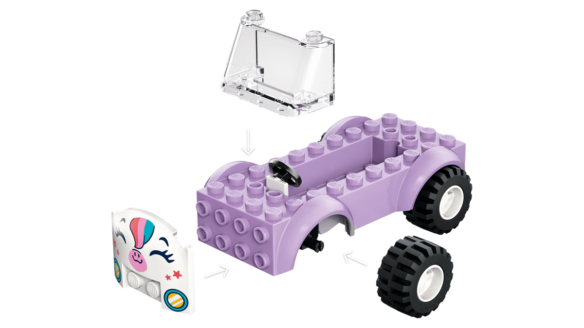 Friends Unicorn Cake Delivery Car by Lego