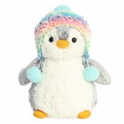 9" Pompom Rainbow Beanie Penguin by Aurora