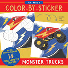 My First Color-by-Sticker Book - Monster Trucks  by Peter Pauper Press