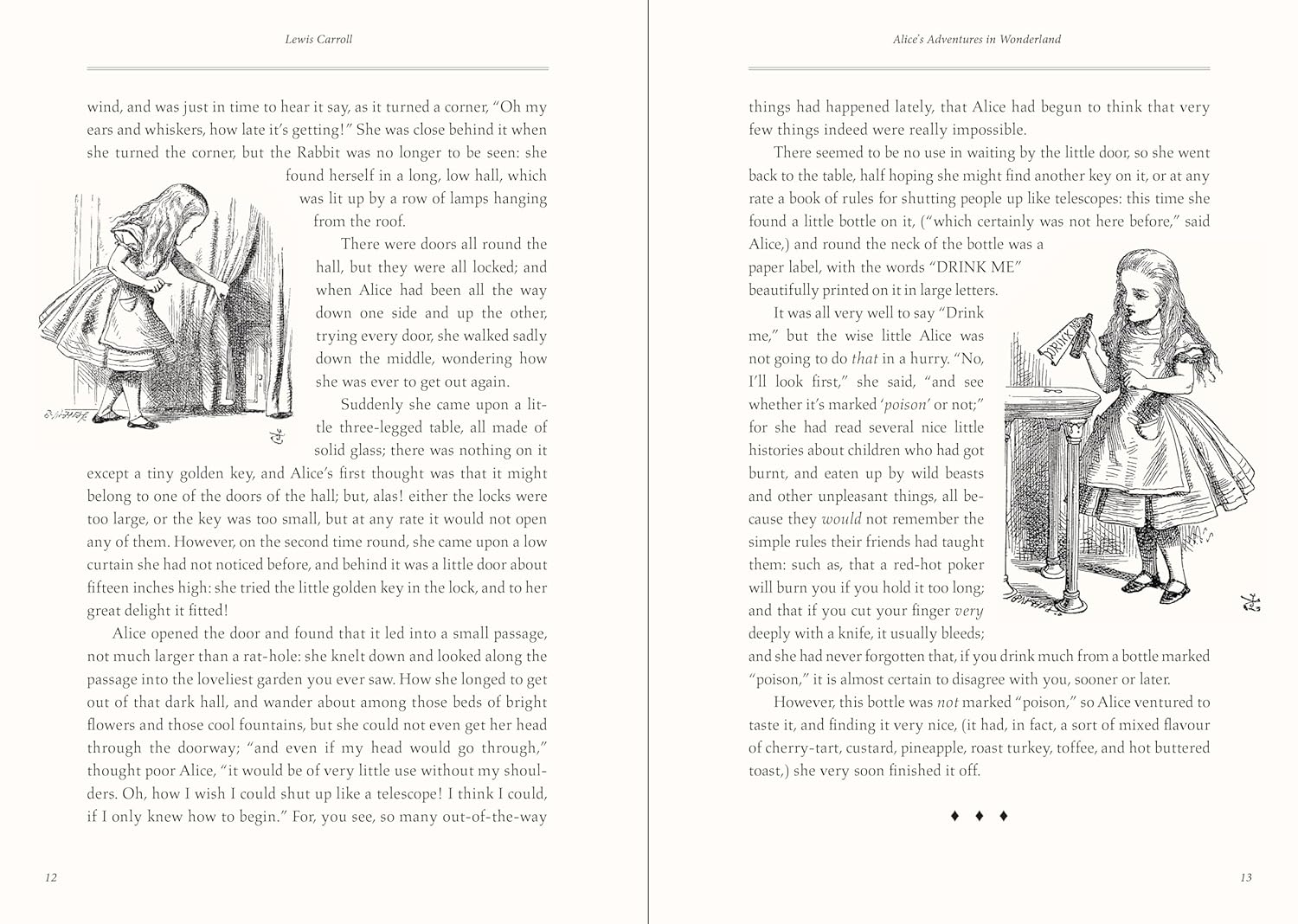 Alice's Adventures in Wonderland and Through the Looking Glass (Masterpiece Library Edition) by Peter Pauper Press