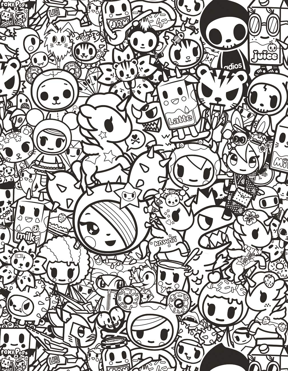 tokidoki Coloring Party by Sterling Publishing 1