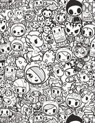 tokidoki Coloring Party by Sterling Publishing 1