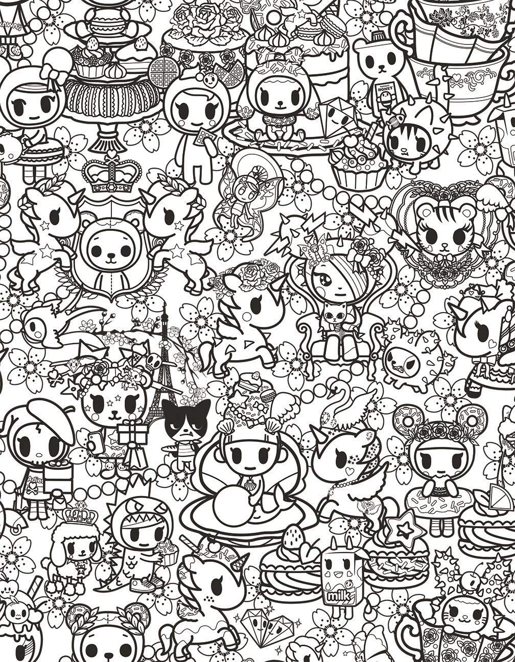 tokidoki Coloring Party by Sterling Publishing 2