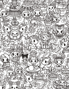 tokidoki Coloring Party by Sterling Publishing 2