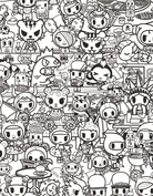 tokidoki Coloring Party by Sterling Publishing 3