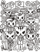 tokidoki Coloring Party by Sterling Publishing 4