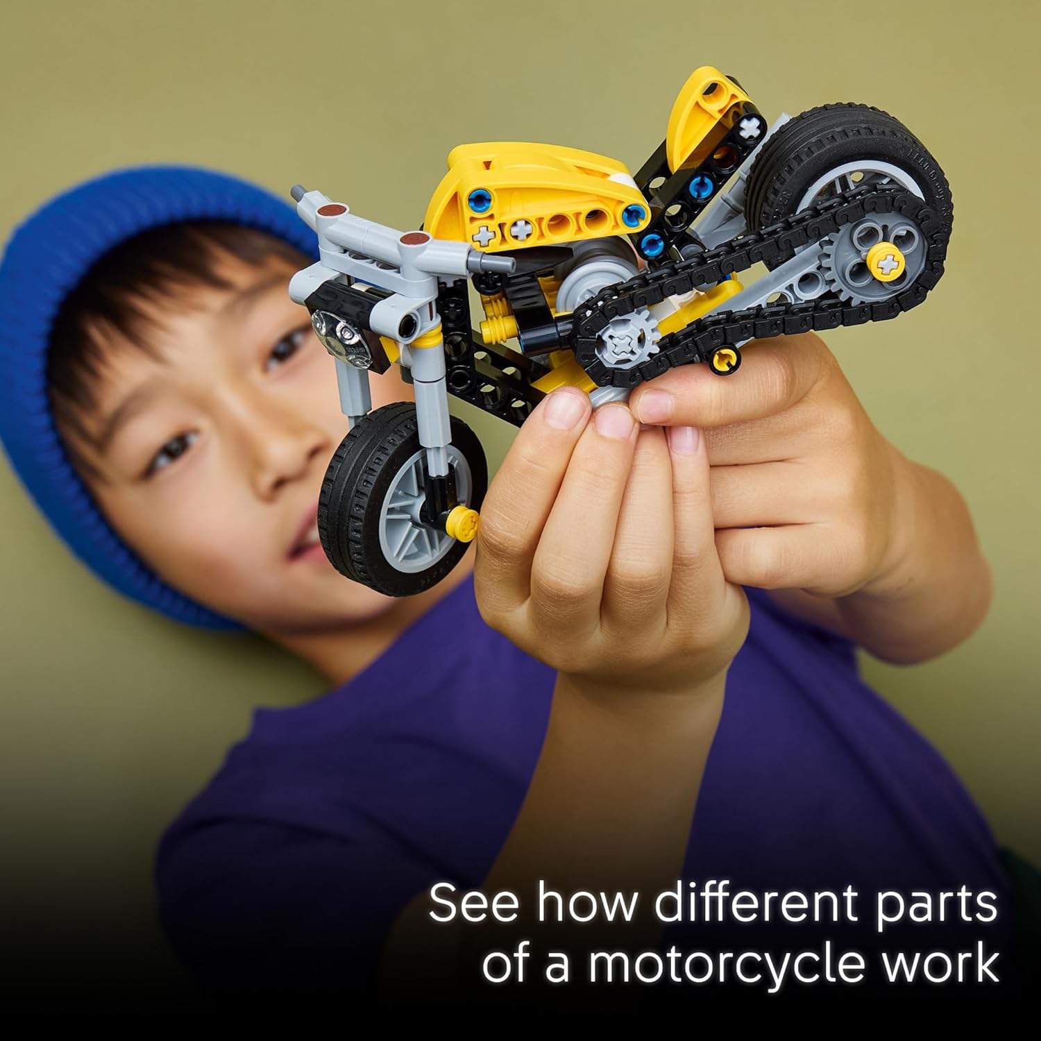 Technic Yellow Motorcycle by Lego