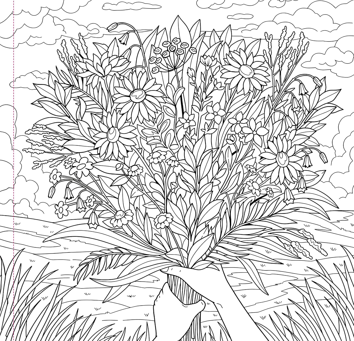 Wildflowers Adult Coloring Book by Peter Pauper Press