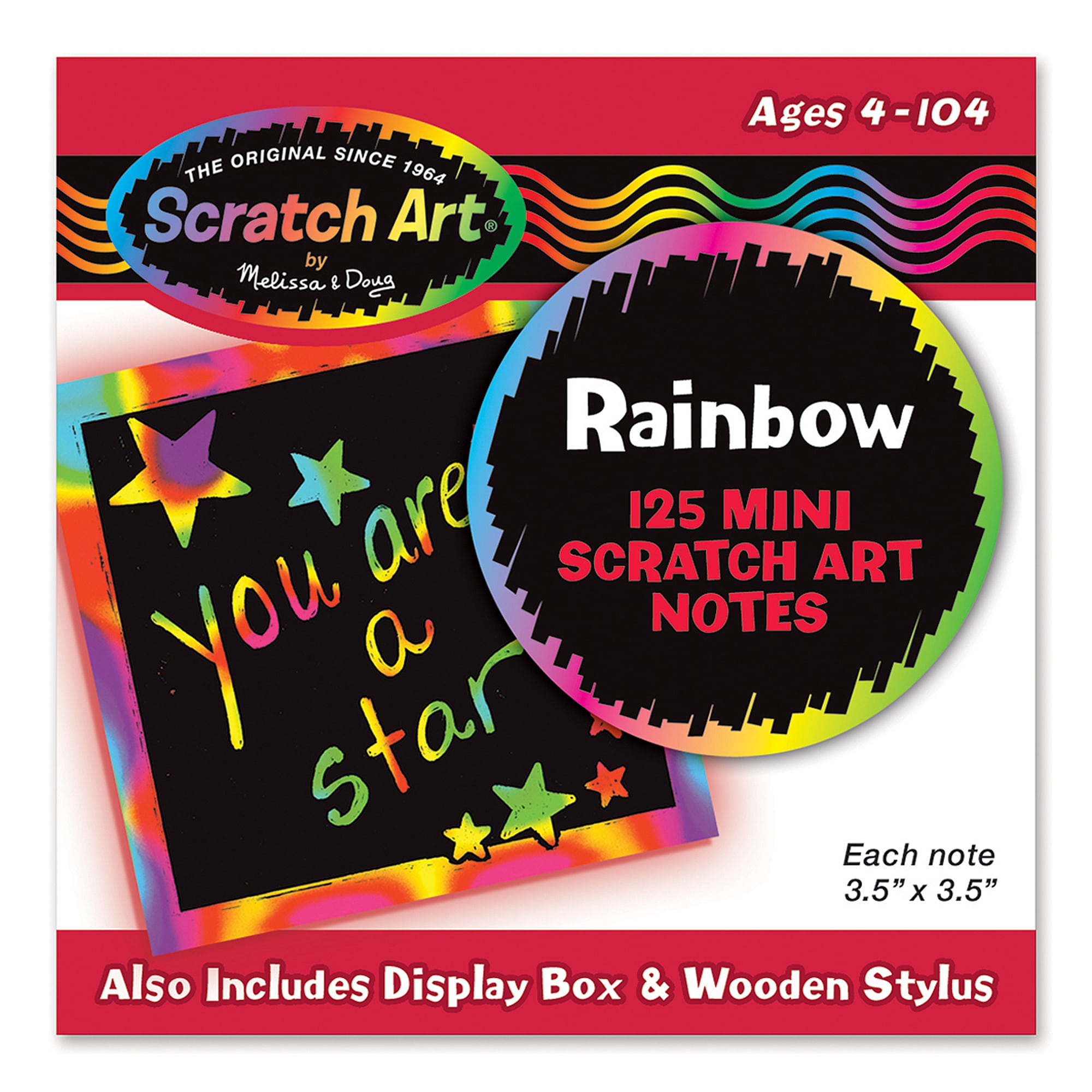 Mini Scratch Art Notes: Rainbow - A2Z Science & Learning Toy Store