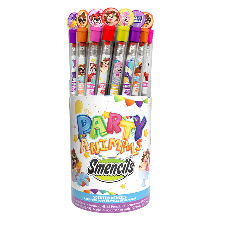 Birthday Cake Scented Pencils - 12 scented pencils