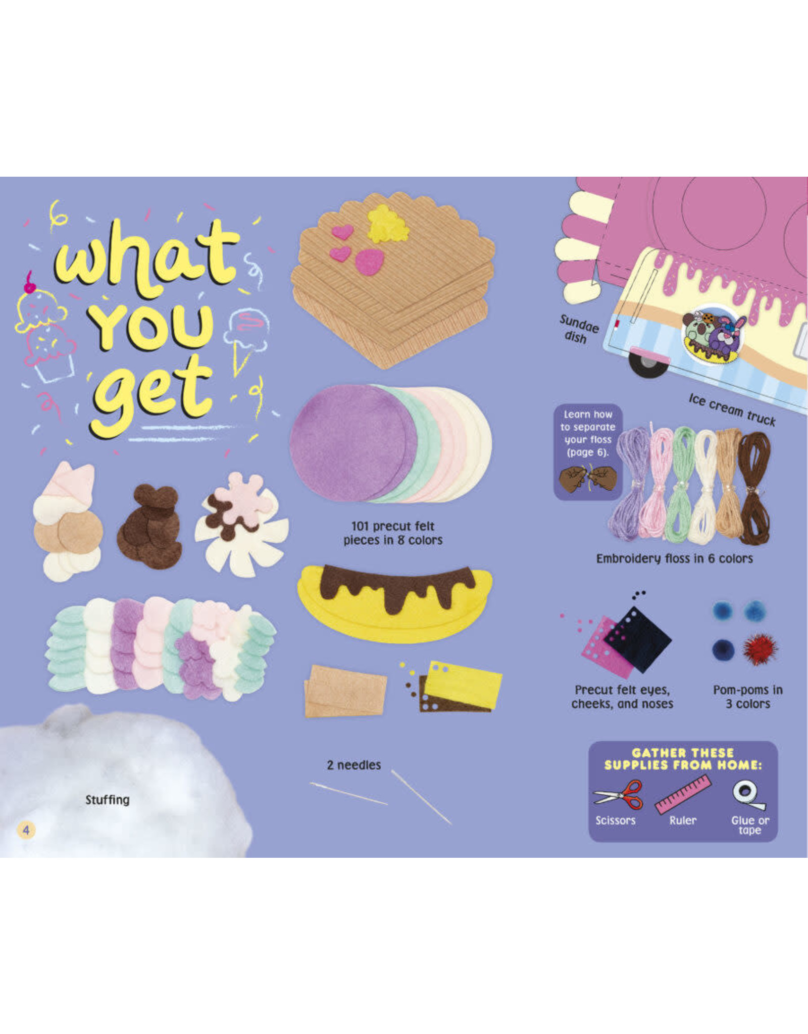 Klutz Sew Your Own Ice Cream Animals - A2Z Science & Learning Toy